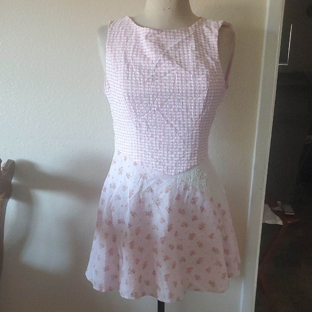 Princess Polly Pink Sleeveless Fit and Flare Mini Dress Size 4 - Picture 2 of 12
